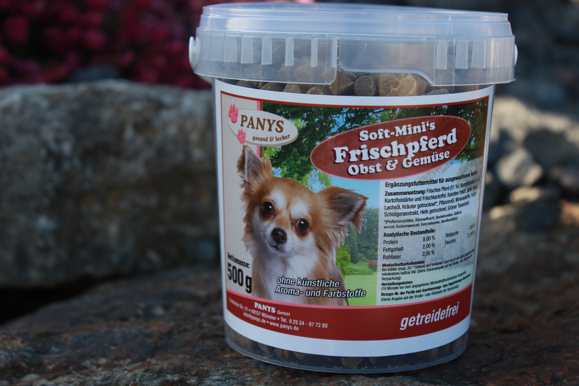 500 Gramm Dose softminis_frischpferd_obst_gemuese